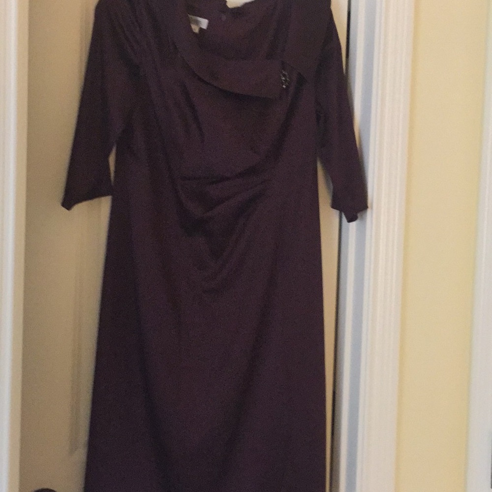 Kay Unger cocktail satin cocktail dress